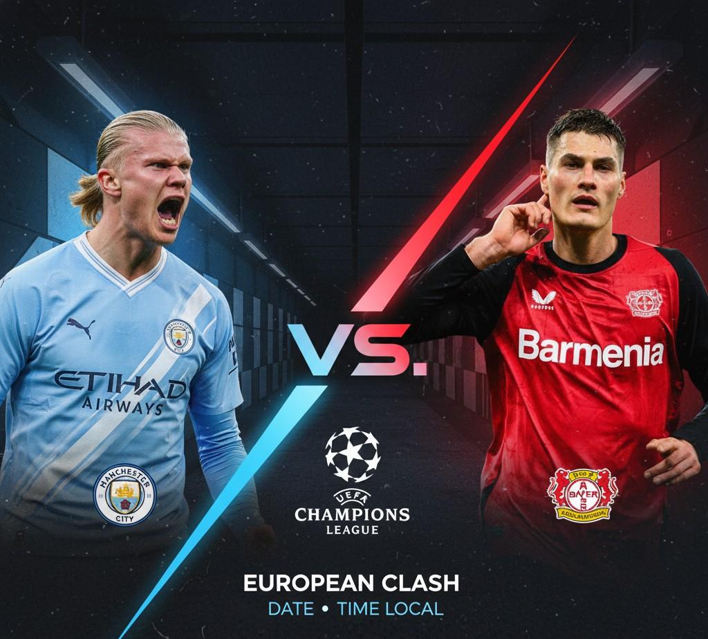 City dan Bayer Leverkusen bersiap menghadapi duel penting Liga Champions
